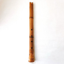 SHAKUHACHI Japanese Bamboo Flute D Key 21.5" w/ Bag Kinko-ryu Made in Japan New