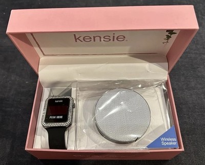 Kensie Women s Digital Watch & Wireless Bluetooth Speaker Set-Works-New Open Box