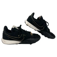 Nike Black Gold Waffle Racer 2X Fortune Telling Sneakers | Size 7.5 US