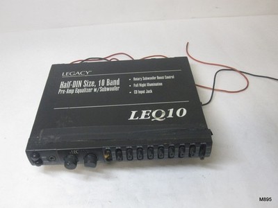 Legacy LEQ-10 Half-DIN Size 10 Band Pre-Amp Equalizer w/ Subwoofer