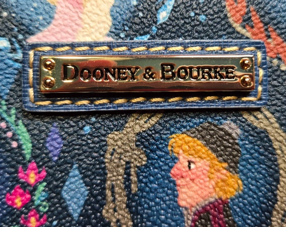 Disney Dooney & Bourke Frozen 10th Anniversary Olaf Anna Elsa Wallet Wristlet - Image 3 of 4