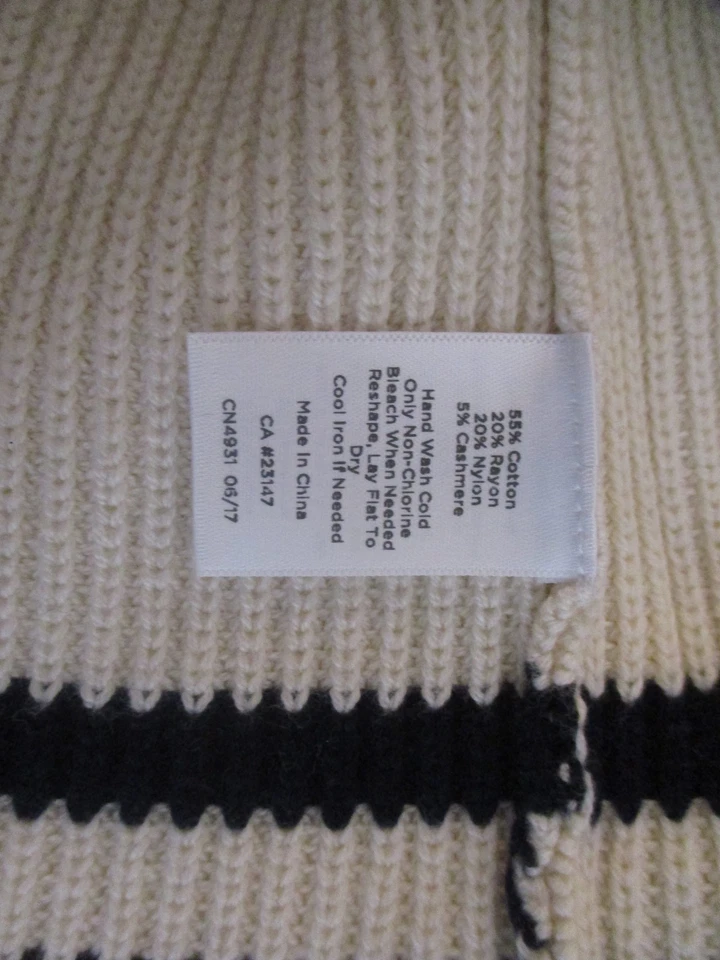 Suéter Pullover Talbots Talla M Multicolor Rayas Manga Larga Cuello Redondo Foto 4 de 4