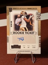2021 Panini Contenders 🏈 Kawaan Baker #258 [Autograph Variation]