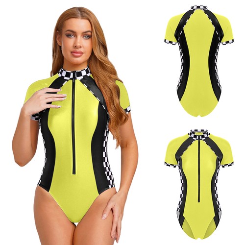 Mujeres Checkerboard Corredor Disfraces Body de Una Pieza para Fiesta Temática de Halloween - Imagen 42 de 87