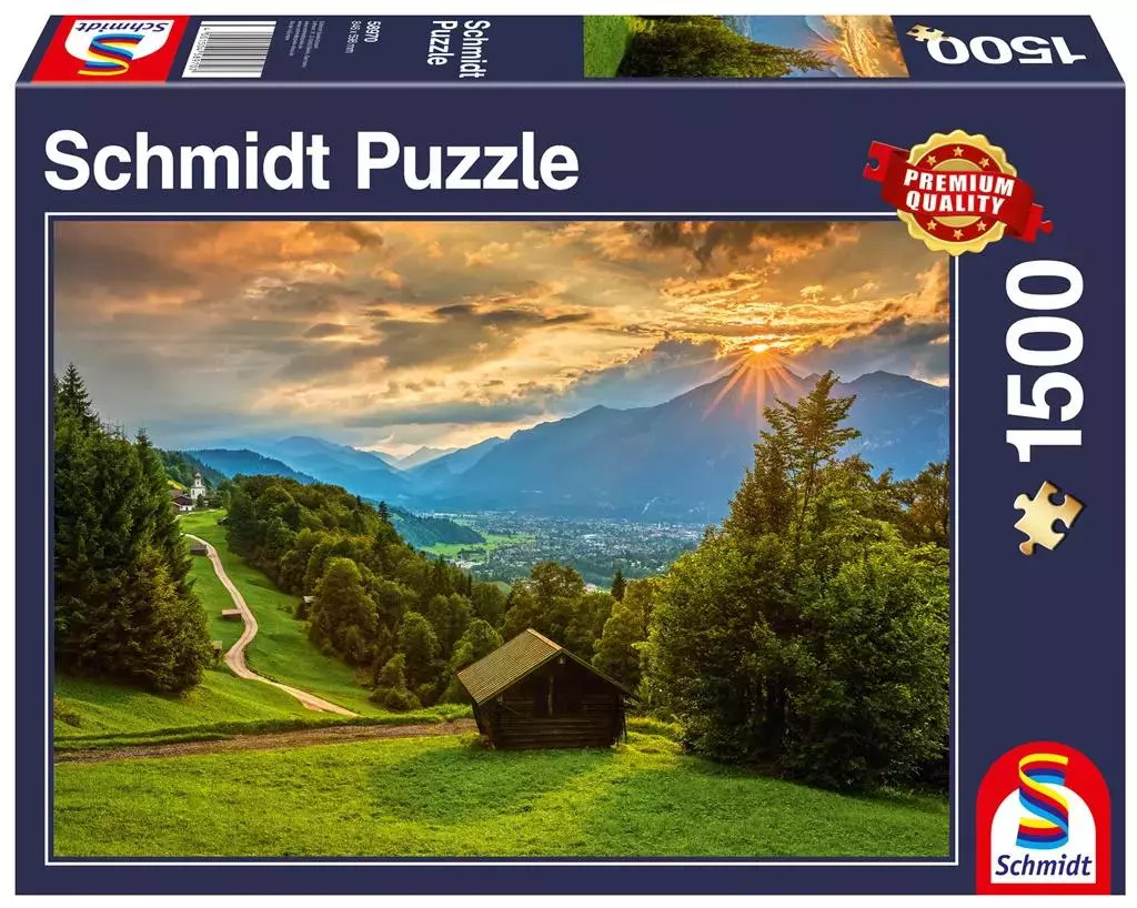 4001504589707 Puzzle PQ 1000 Zachd soca nad Wambergiem G3 Schmidt 6990₽