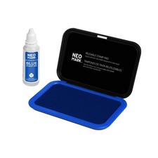 Medium Stamp Pad Kit, 1oz Ink , 2.8" x 4.4", Blue