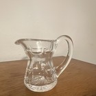 Clear Cut Glass Pitcher Starburst Pattern w/ Handle & Spout Decorative — photo 1