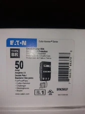 NEW EATON BRN250GF REPLACING GFTCB250 Circuit Breaker Eaton BR STYLE 2P 50AGFCI 