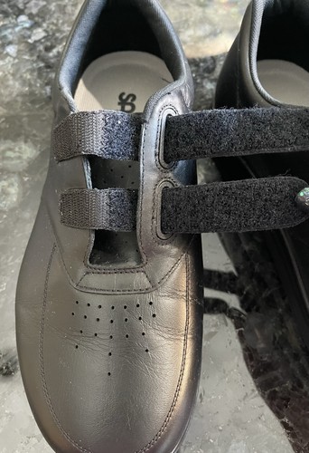 Scarpe da passeggio SAS VTO da uomo taglia 12 3W nere in pelle con gancio e passante sneakers con scatola - Foto 15 di 24