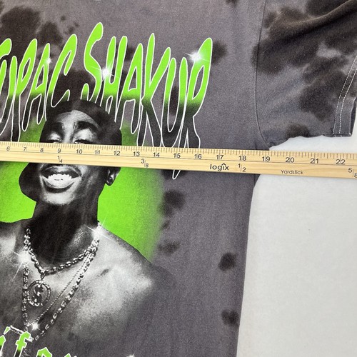 2 PAC Brand Tupac Shakur Men's Small T-Shirt California Love Gray Dyed Pre-Owned - Picture 5 of 6