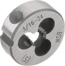 3/16"-24 UNC Round Threading Die, Right Hand, Alloy Steel