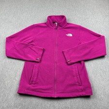 The North Face Jacket Girls Large 14/16 Magenta Pink Fleece Full Zip Mock Neck