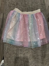 Jumping Beans Multicolor Sequined Kids Size 5 Skirt