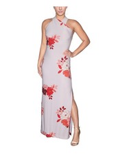 RACHEL RACHEL ROY Womens Purple Crisscross Lined Sleeveless Maxi Sheath Dress XS