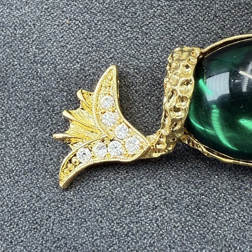 Kenneth Jay Lane KJL Sea Dragon Horse Jelly Belly Brooch - Picture 6 of 8