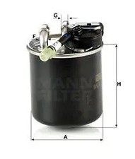 Filtre à carburant Mercedes 406