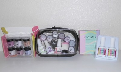 Nail Dip Powder Lot - Azure Beauty, Cooserry, Saviland Dip Powder Liquid System