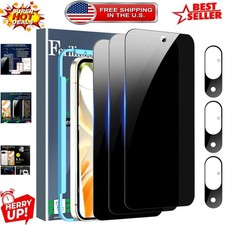 Invisible 3 Pack Privacy and Camera Lens Protectors Perfect for Google Pixel 9