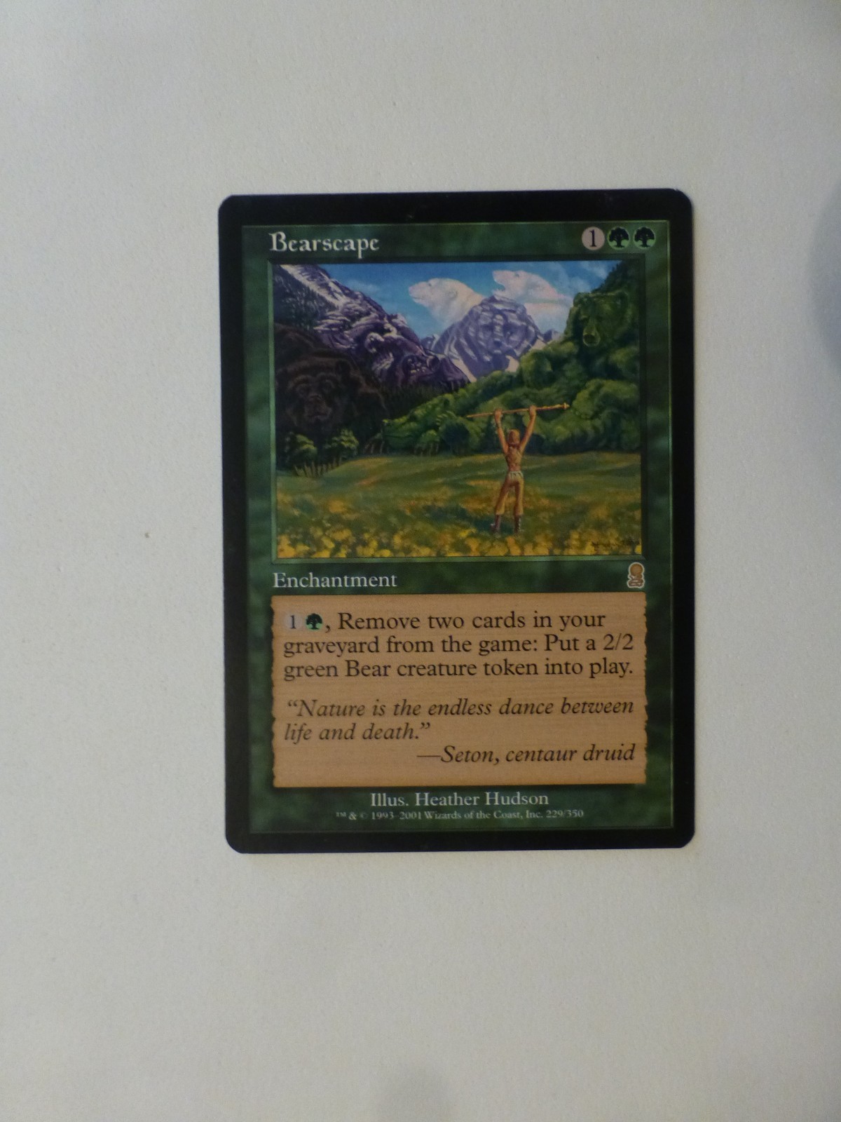 MtG Odyssey Bearscape LP $0.75 Flat Shipping VCT124216