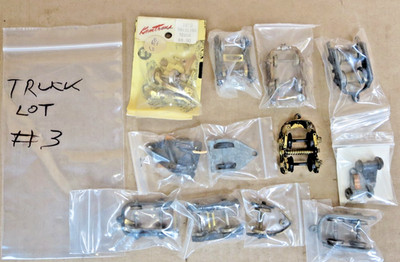 Misc #3 Brass/diecast Locomotive trailing & Lead trucks. AS IS Parts is Parts HO