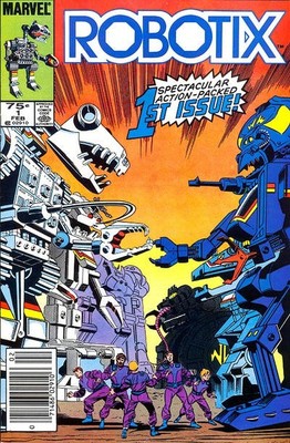 Robotix #1 (Newsstand) FN; Marvel | w/Bag+Board