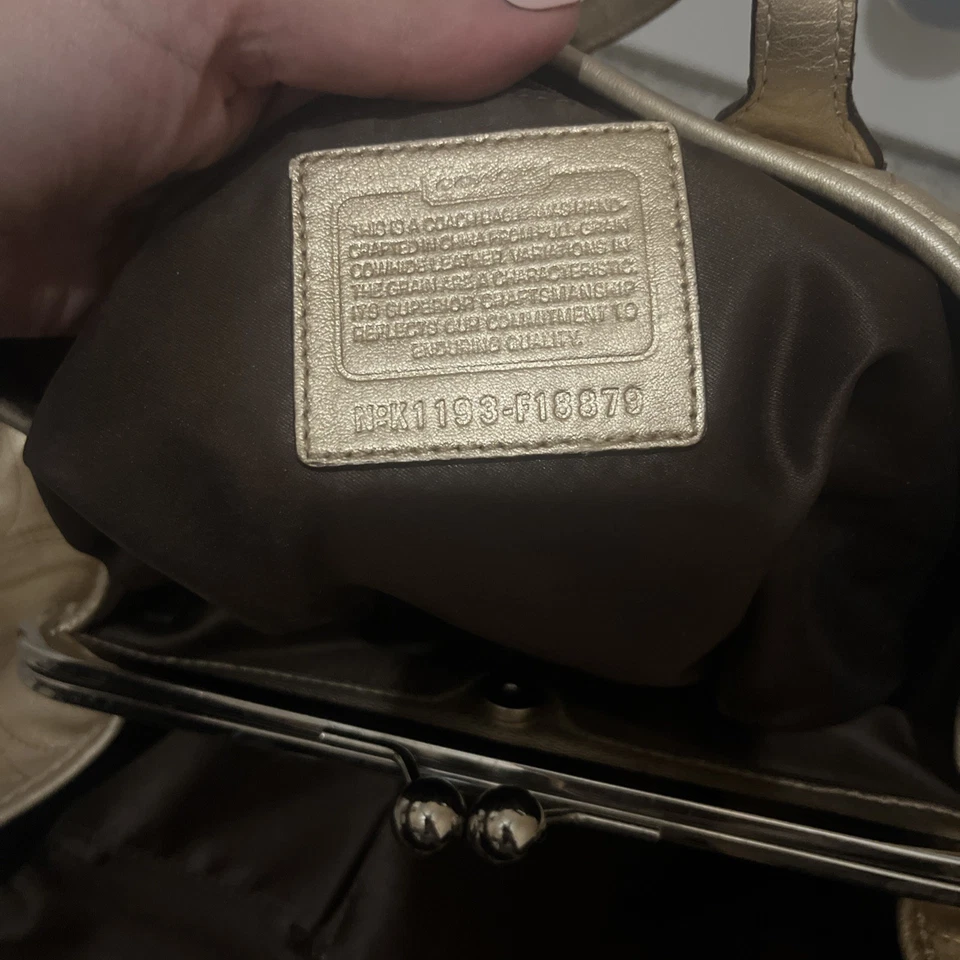 LADYS COACH SATCHEL 金色 K1193-F18879... — 第 3/4 张图片