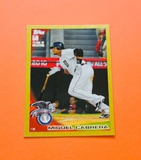 2010 Topps Gold Parallel #US250 Miguel Cabrera #/2010 - Tigers Miggy HOF Legend