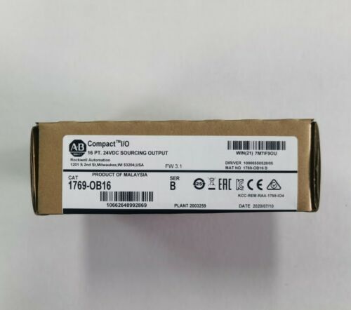 1769OB16 Allen-Bradley 1769-OB16 CompactLogix 16Pt 24VDC Sourcing ...