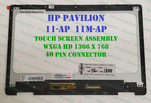 HP Pavillion X360 11M-AP0013DX 11.6" NV116WHM-N36 Touch Screen LCD Display - Afbeelding 4 van 4
