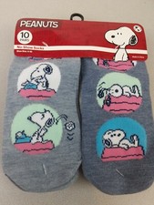 Ladies Peanuts 10 Pair No-Show Socks Size M - New            B21 