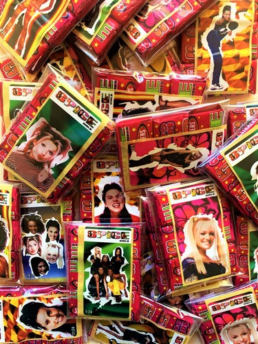 Paquetes de pegatinas de goma burbuja de las Spice Girls (viene 1 pegatina y 3 piezas de goma selladas) - Imagen 3 de 41