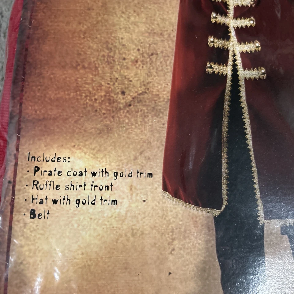 Fantasia Capitão Pirata Adulto Gancho Morgan Coração Negro Buccaneer Filme Masculino - Imagem 2 de 3