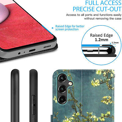 Book-style case with card holder pockets for Samsung Galaxy A14 4G/5G