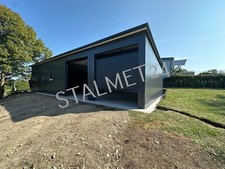 Isolierte Blechgarage 10x8x4m Blechhalle Großhalle Werkstatt mit Sandwichplatten