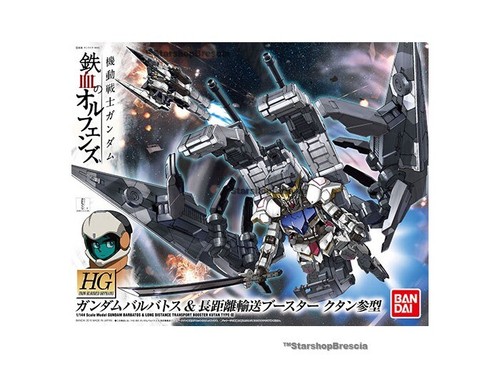 GUNDAM 1/144 Barbatos + Long Distance Transport Booster Kutan Type-III Model Kit - Foto 4 di 4