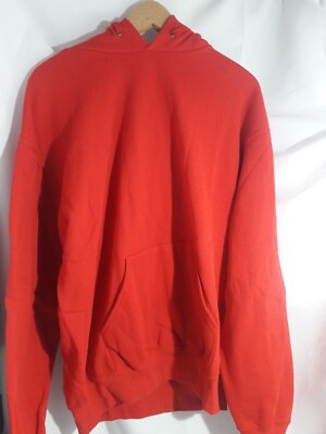 New – Unisex – Fruit of the Loom Hoodie – Red – S UK