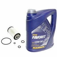 MotoröL ÖLfilter SH425L Set 15W-50 API SL CF 5 Liter FüR Mercedes Vito S Klasse