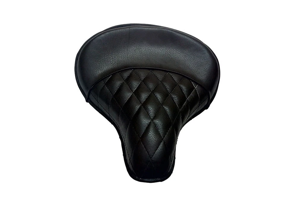 Selle En Cuir Noire Avec Ressort Pour Royal Enfield Standard Bullet 500CC - Photo 4/4