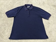 Vintage Jantzen Classics Polo Shirt Womens Large Blue