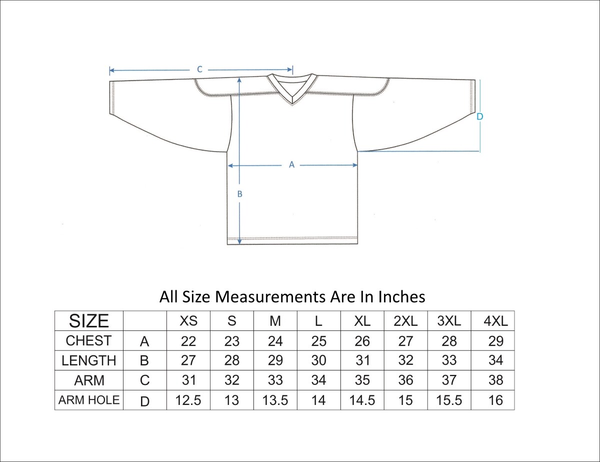 Goalie Hockey Sweater Sizes Nhl Jersey Men's Reebok Hockey Jersey