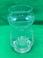 Old Vintage Drinking Glass CLEAR ANCHOR DESIGN 5.75” MCM Unusual HTF