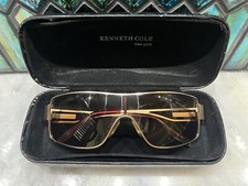 Kenneth Cole KC041 198 Gold Metal Sunglasses Frame 127-17-135 Vintage Rare Wrap