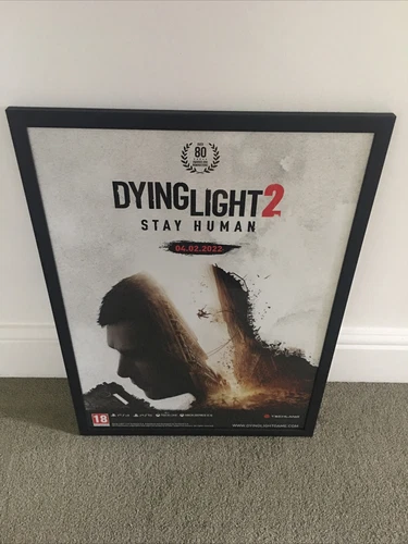 Dying Light 2 Stay Human Rare Press Kit A2 Poster Framed 