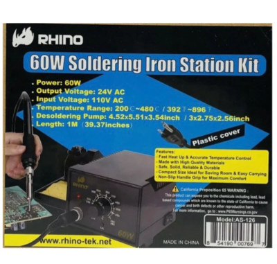 Soldering Iron 60W Soldering Iron Station Kit Tips Welding Tool AS126