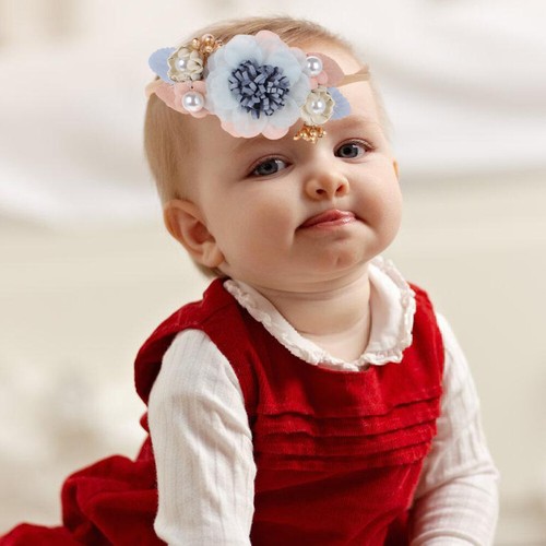 3 Pcs Simulated Flower Headband Newborn Hairband Toddler Baby Photo - 第 2/12 張圖片