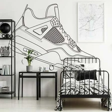 Sneaker Wall Decal Sticker for the Sneakerhead. Gift for Shoe Collector. #6704