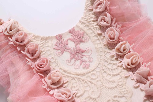 Pink Girl Layered Dress Ceremony Party Pageant Princess Flower Dresses Summer US - Picture 8 of 12