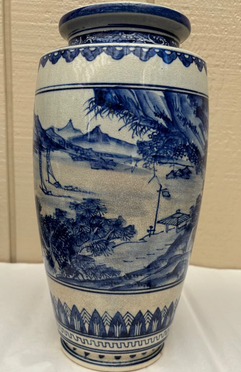 蓝色古董原版1900-1940 中国古董花瓶| eBay