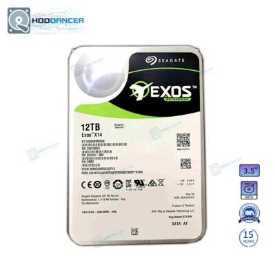 ST12000NM0008 Seagate Exos 12TB X14 SATA 3.5" 6Gb/s 256MB Enterprise ...