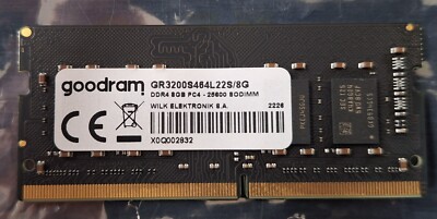 GOODRAM 8GB (2x8GB) SODIMM DDR4 3200MHz RAM